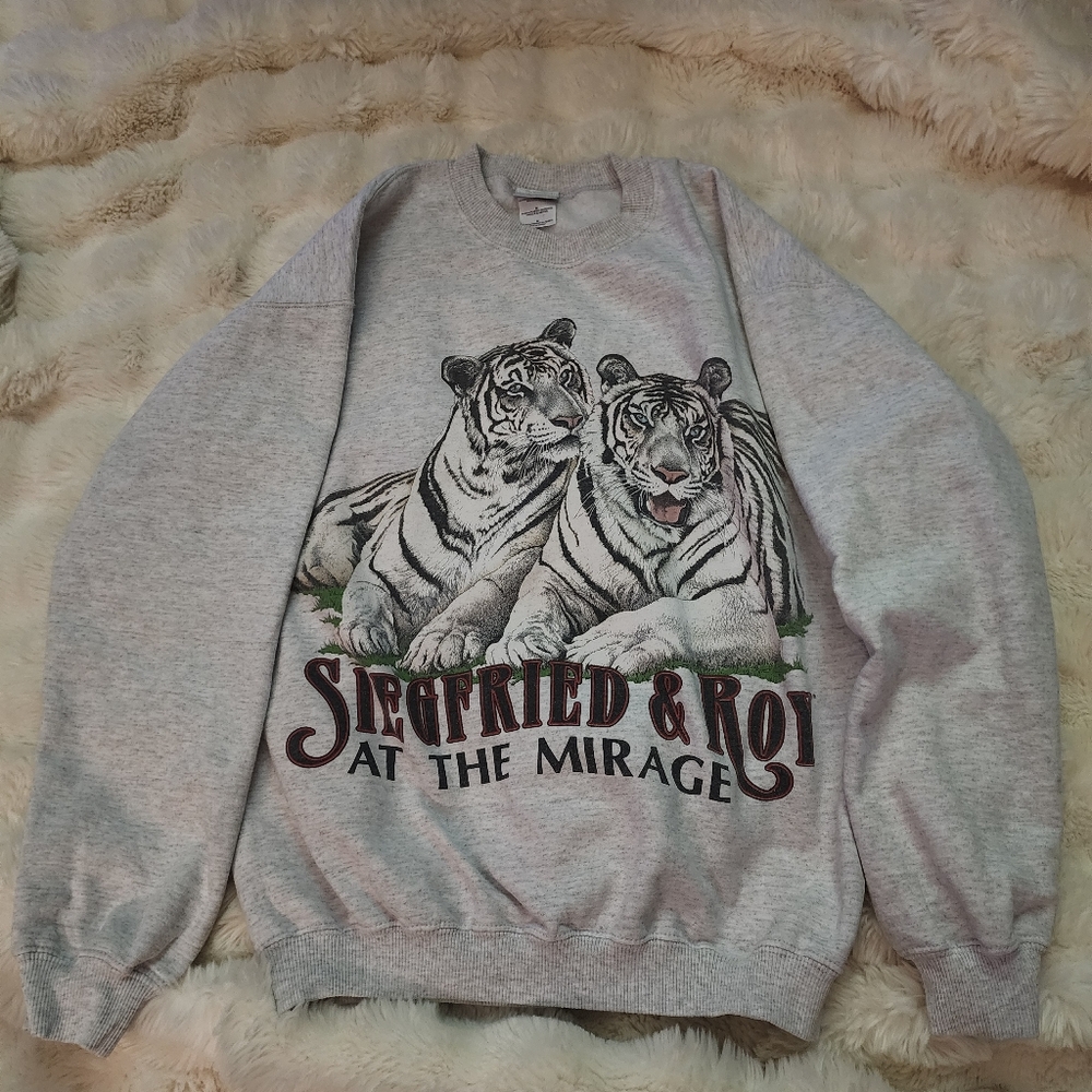 Vintage 80's Siegfried & Roy sweatshirt size Medium